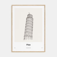 Pisa Drawn Poster