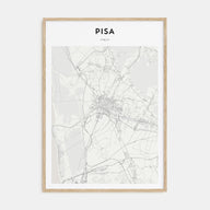 Pisa Map Portrait Poster