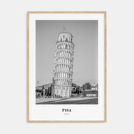 Pisa Portrait B&W Poster