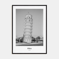 Pisa Portrait B&W Poster