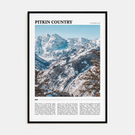 Pitkin County Travel Color Poster