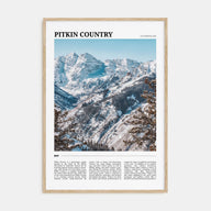 Pitkin County Travel Color Poster
