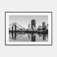 Pittsburgh Landscape B&W Poster