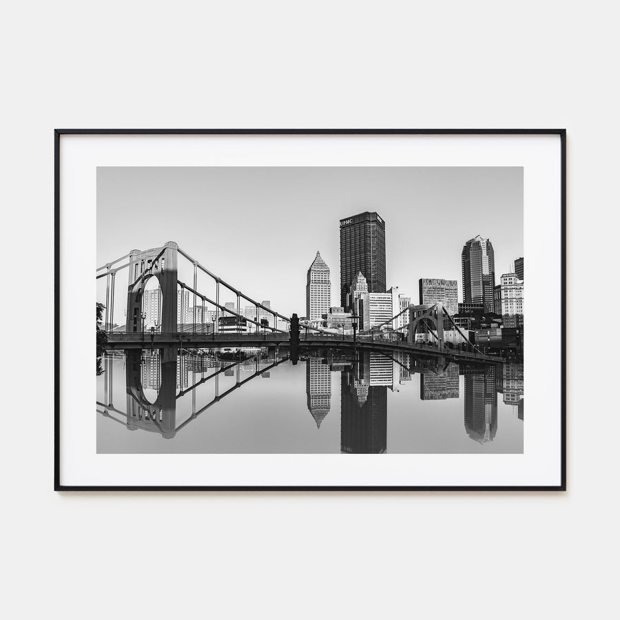 Pittsburgh Landscape B&W Poster