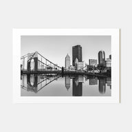 Pittsburgh Landscape B&W Poster
