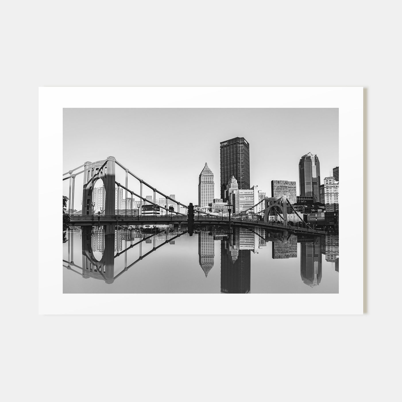 Pittsburgh Landscape B&W Poster