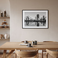 Pittsburgh Landscape B&W Poster
