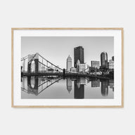 Pittsburgh Landscape B&W Poster