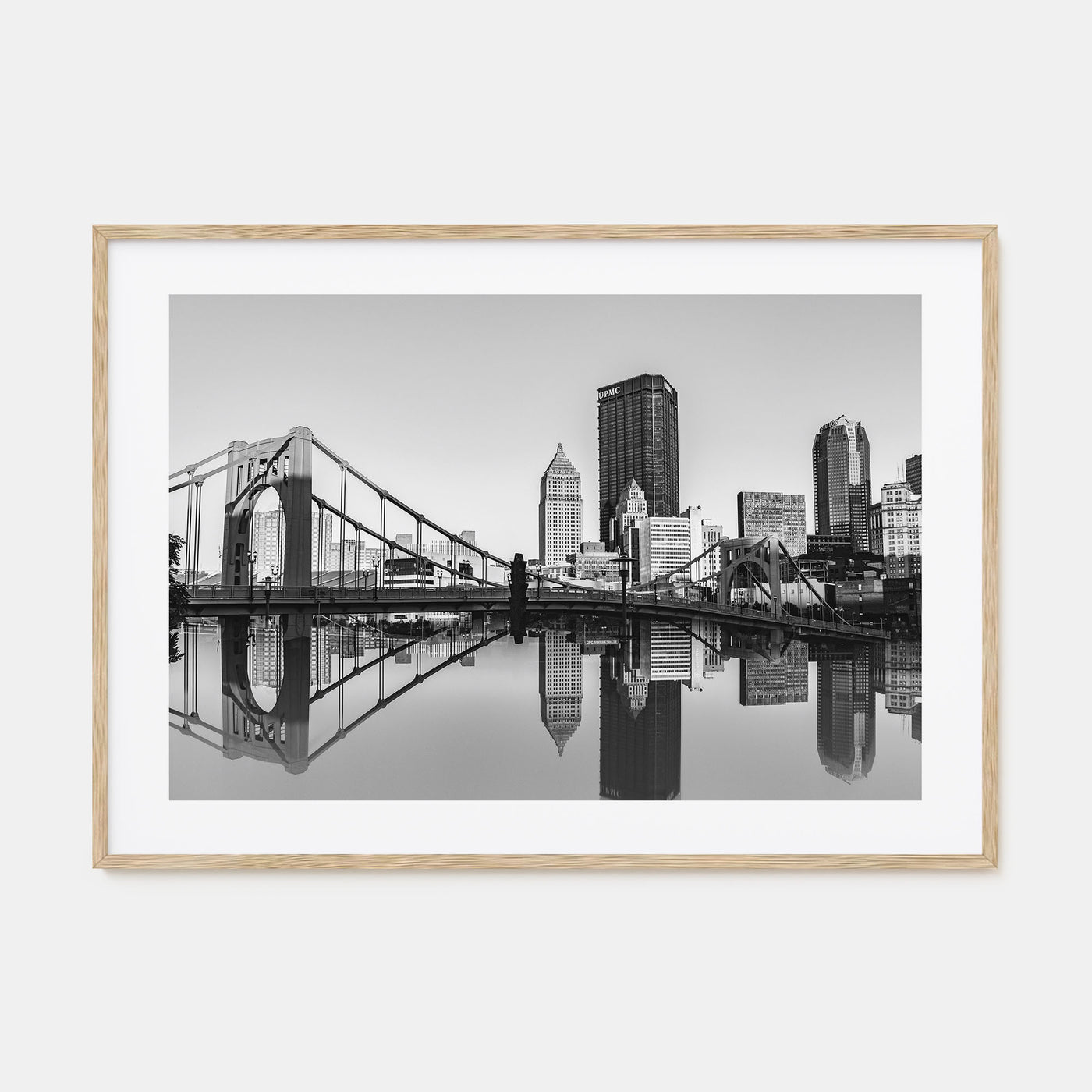 Pittsburgh Landscape B&W Poster
