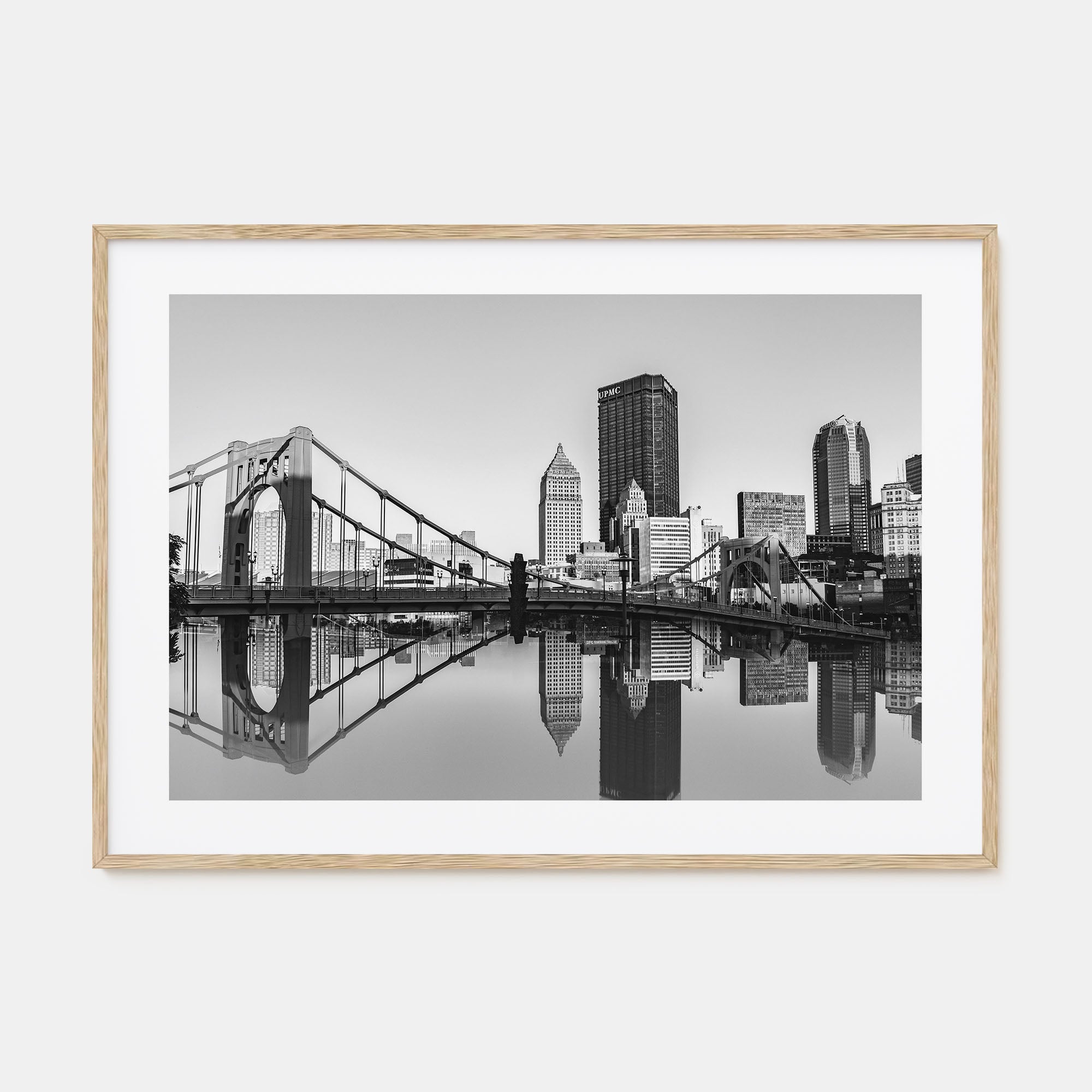 Pittsburgh Landscape B&W Poster