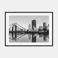 Pittsburgh Landscape B&W Poster