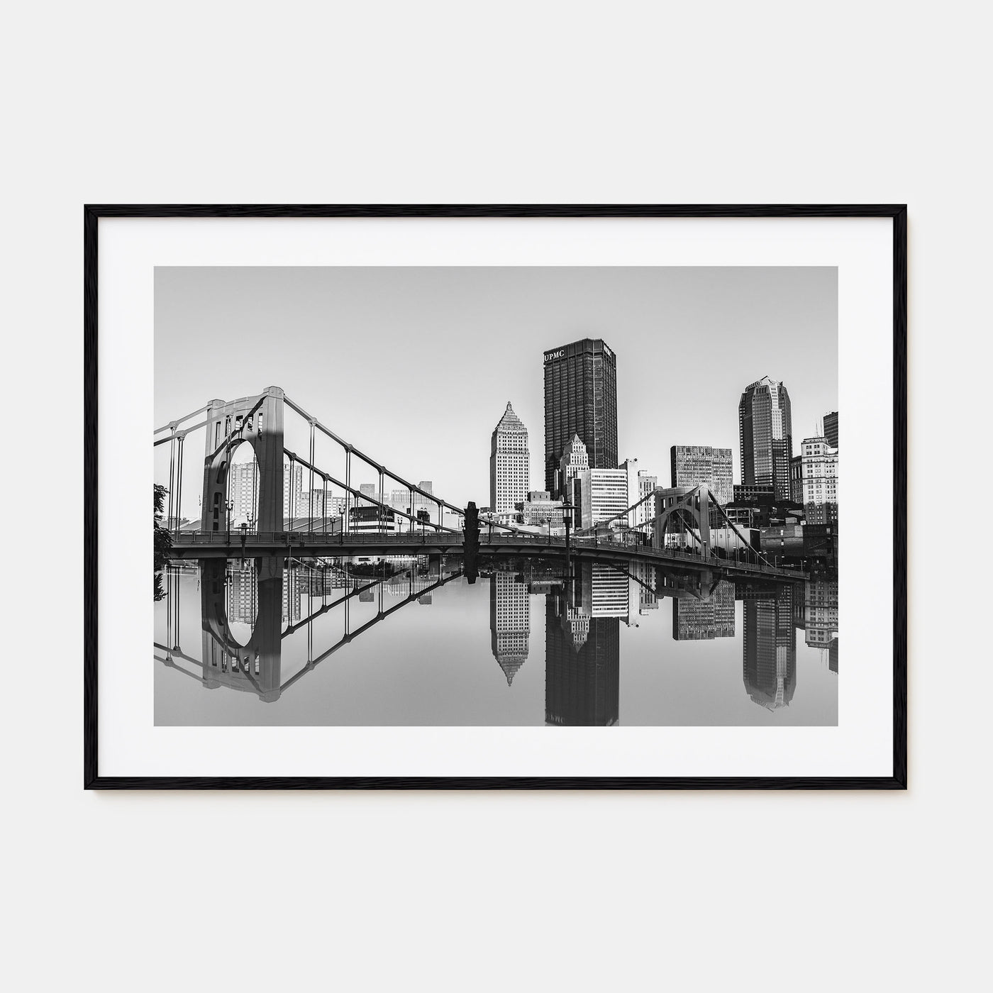 Pittsburgh Landscape B&W Poster
