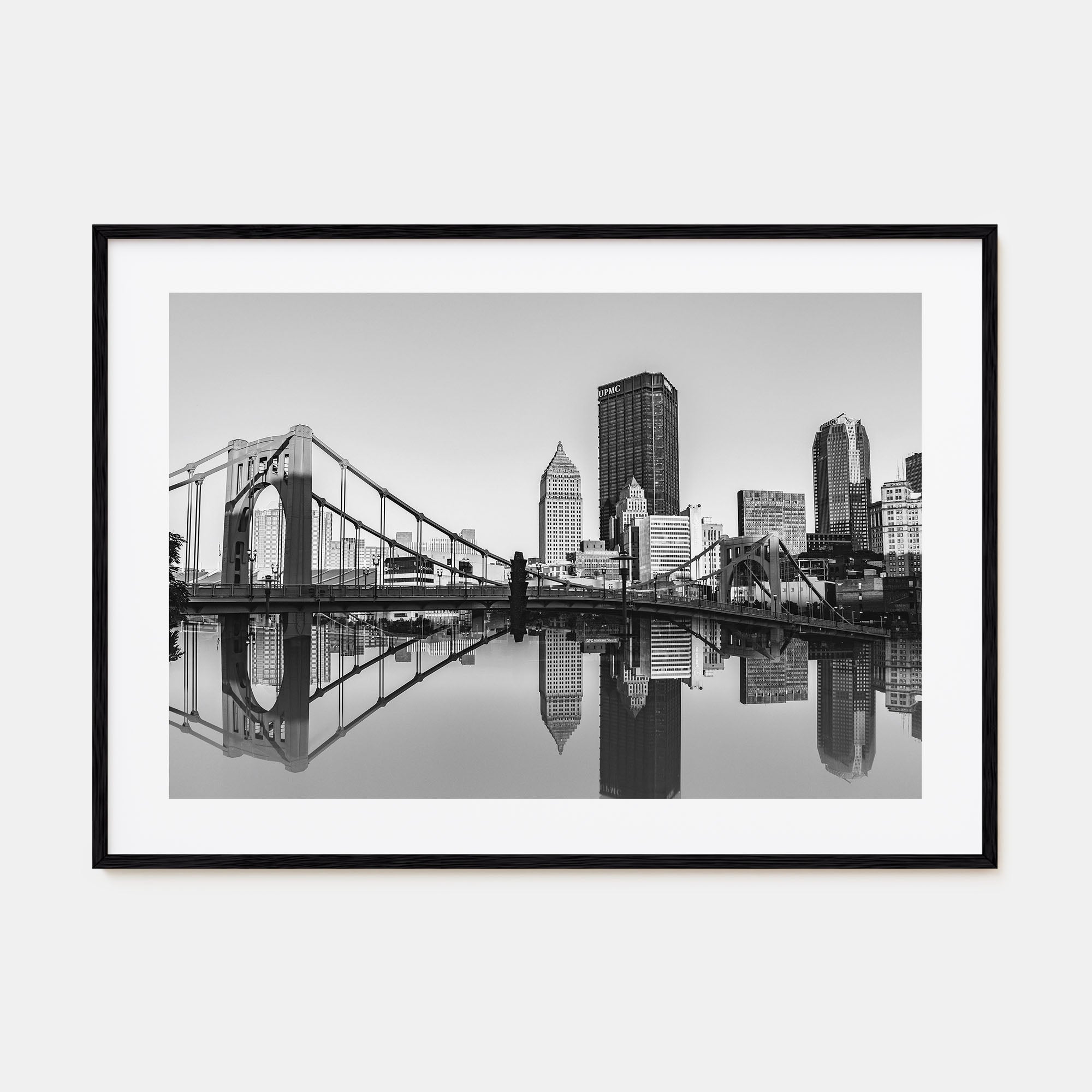Pittsburgh Landscape B&W Poster