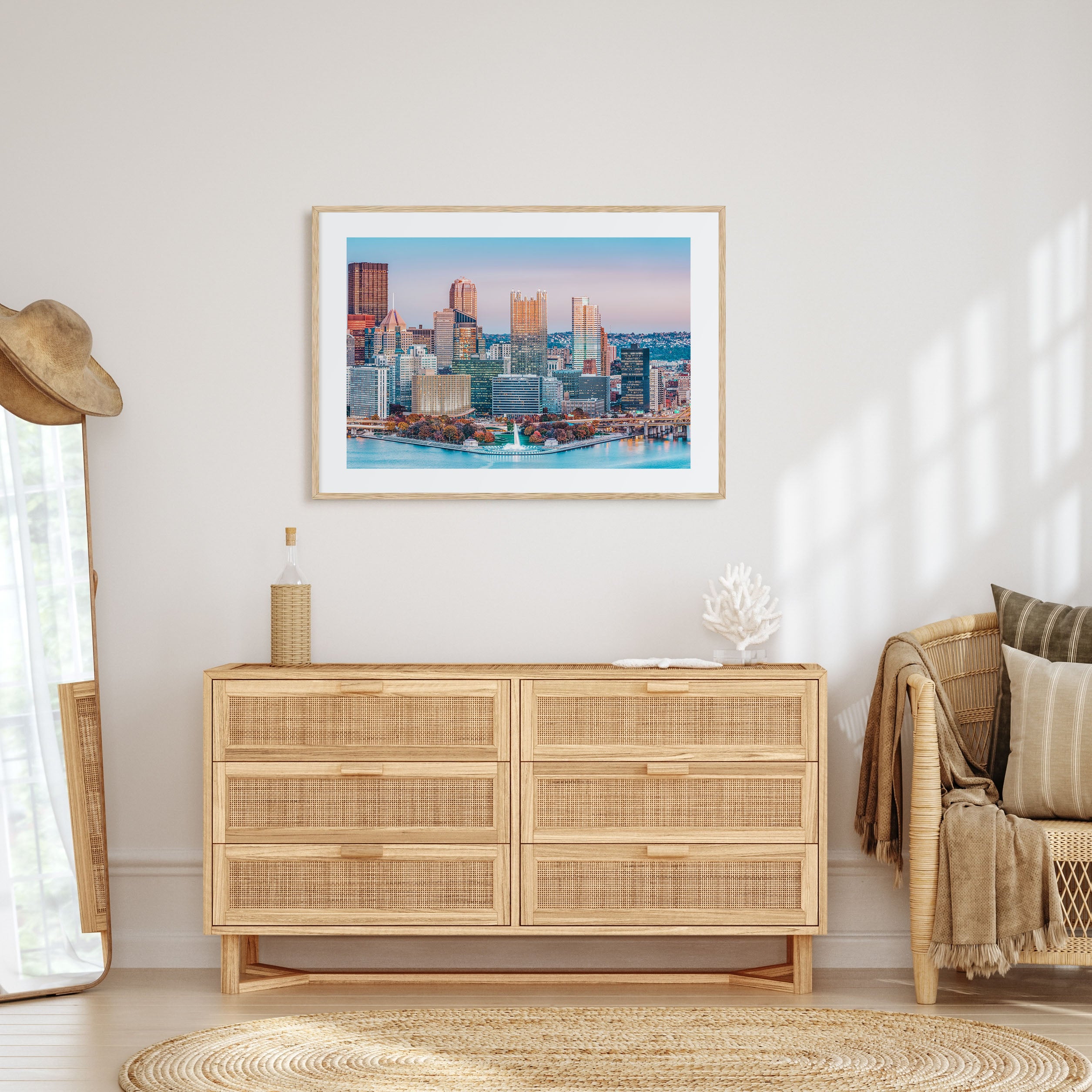 Pittsburgh Landscape Color Poster