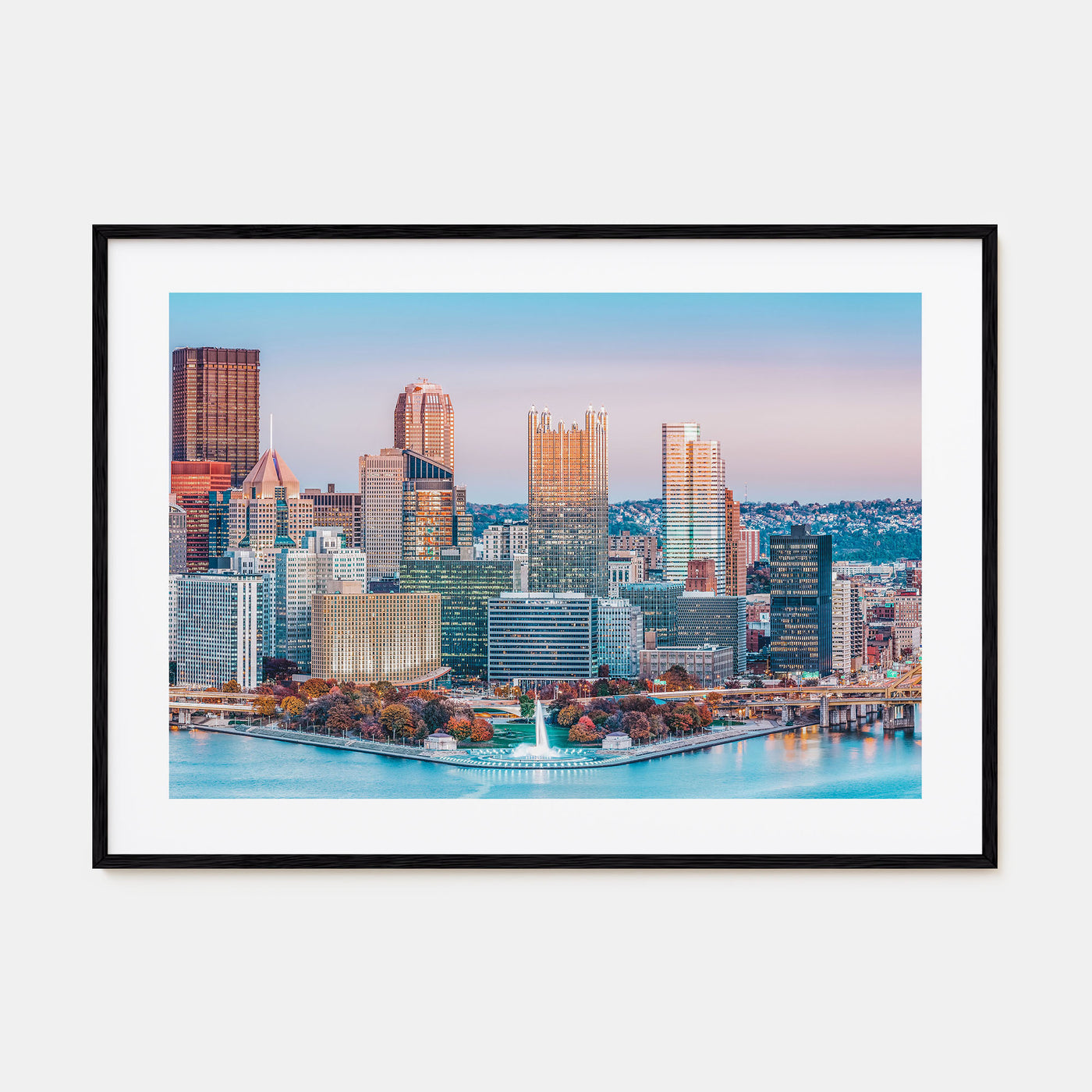 Pittsburgh Landscape Color Poster