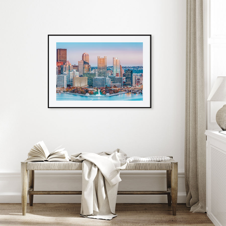 Pittsburgh Landscape Color Poster