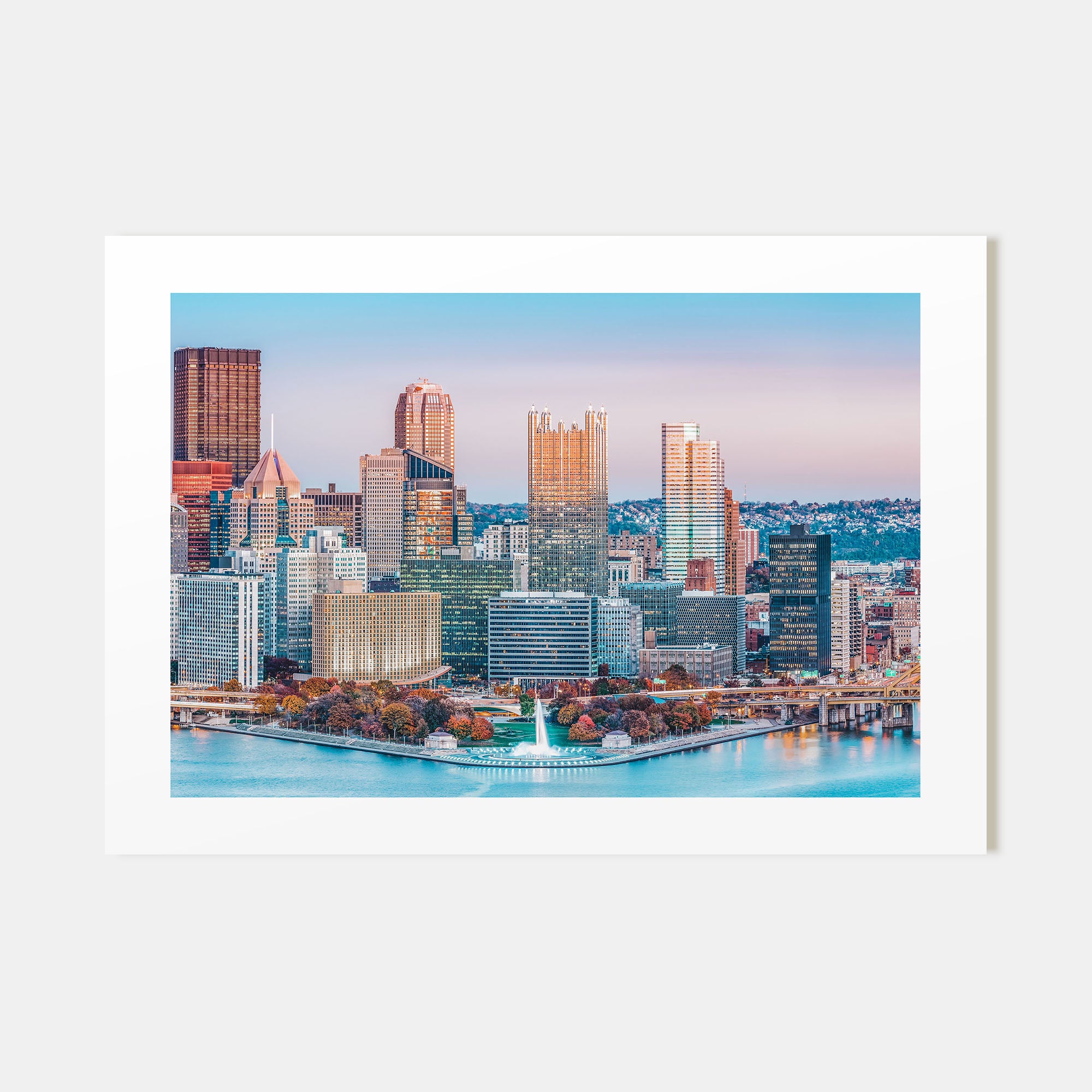 Pittsburgh Landscape Color Poster