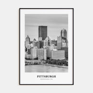 Pittsburgh Portrait B&W No 2 Poster