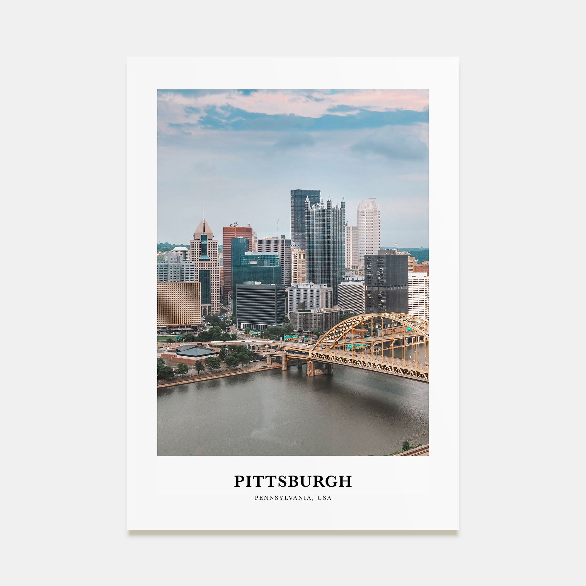 Pittsburgh Portrait Color Poster