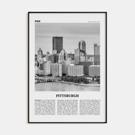 Pittsburgh Travel B&W No 2 Poster