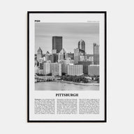 Pittsburgh Travel B&W No 2 Poster