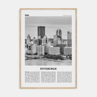 Pittsburgh Travel B&W No 2 Poster
