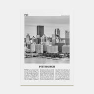 Pittsburgh Travel B&W No 2 Poster