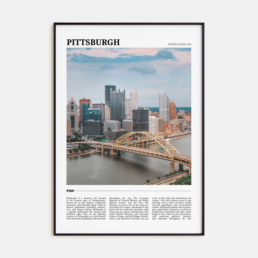 Pittsburgh Travel Color Poster