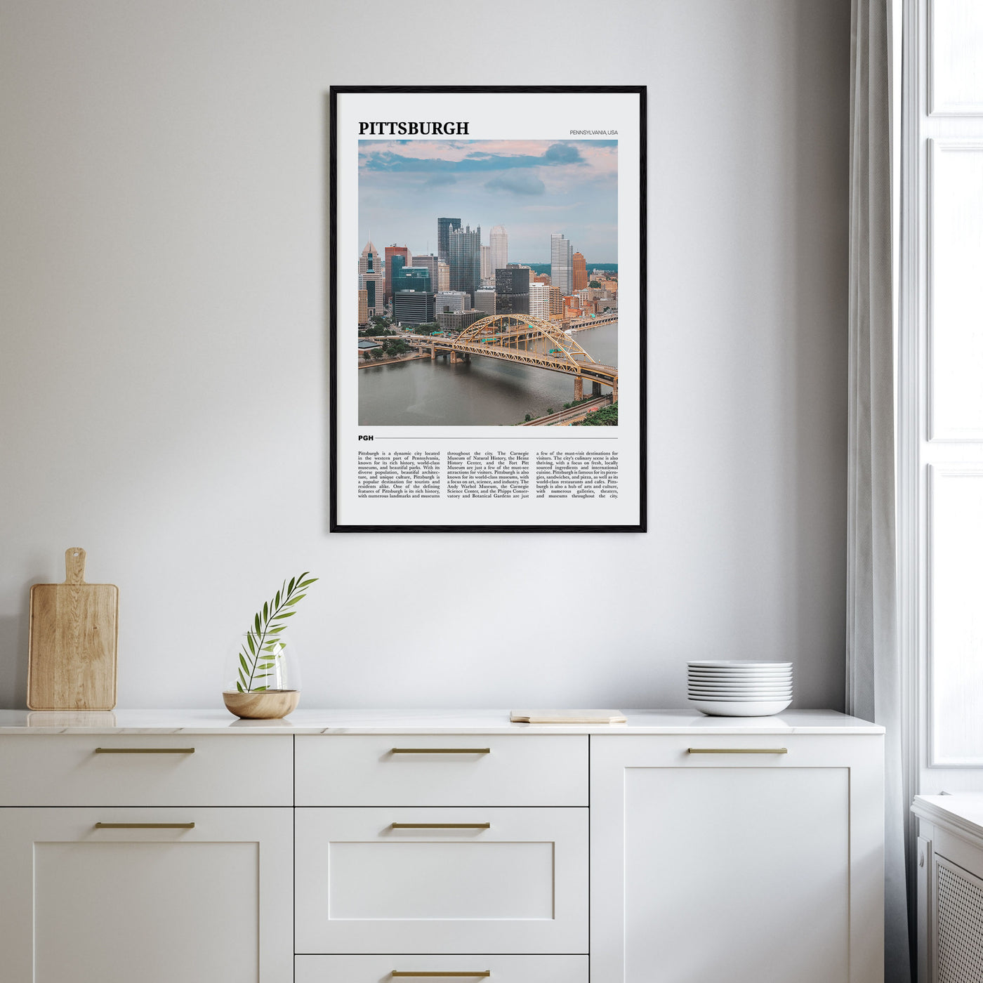 Pittsburgh Travel Color Poster