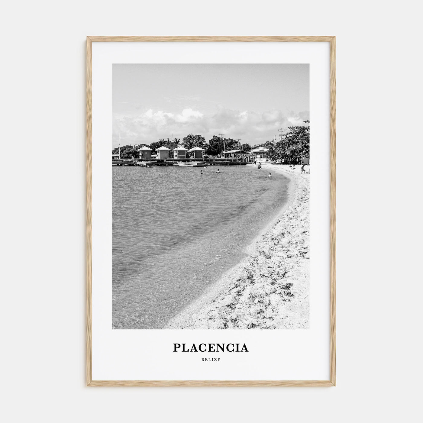 Placencia Portrait B&W Poster