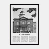 Placer County Travel B&W Poster