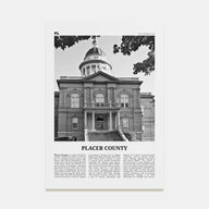 Placer County Travel B&W Poster