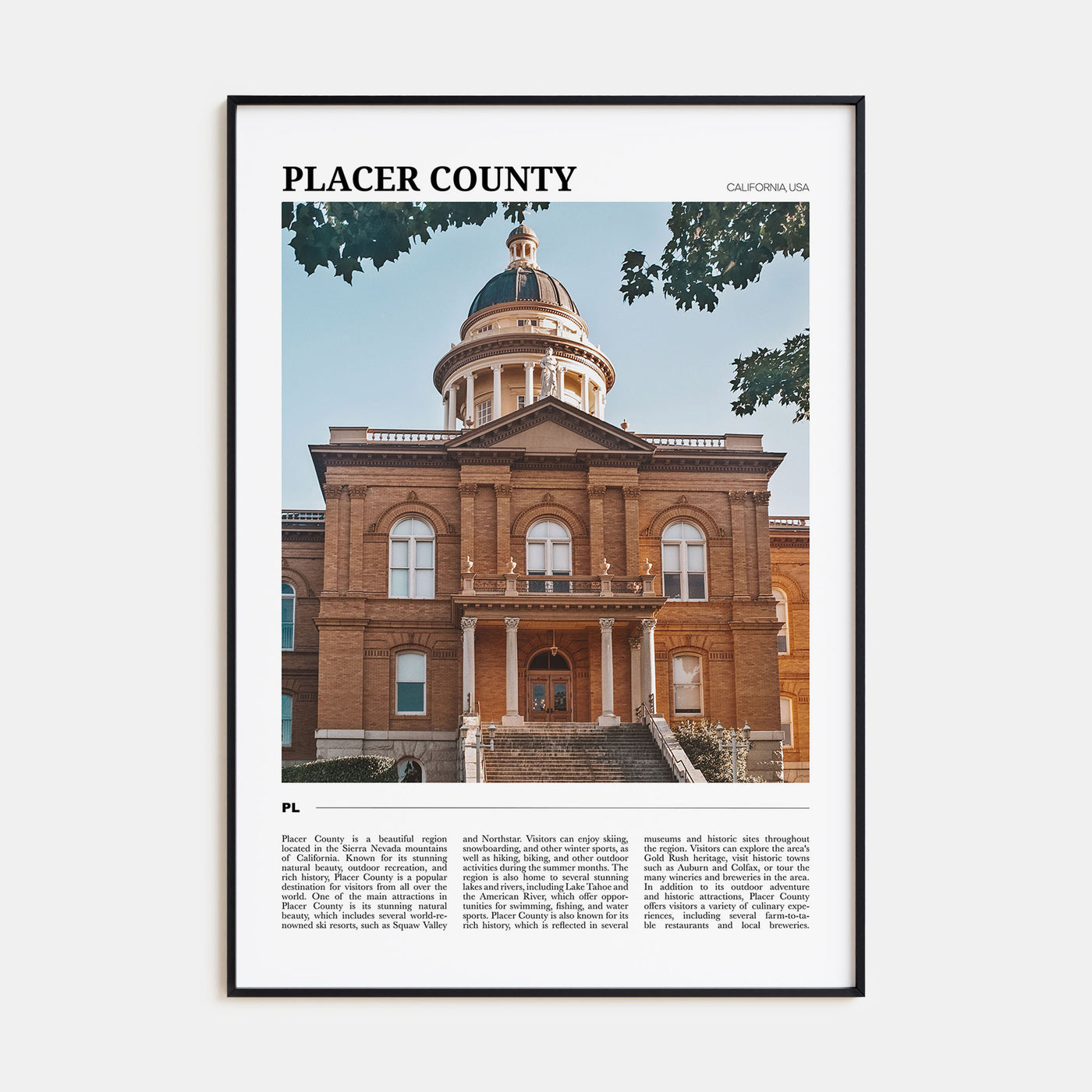 Placer County Travel Color Poster