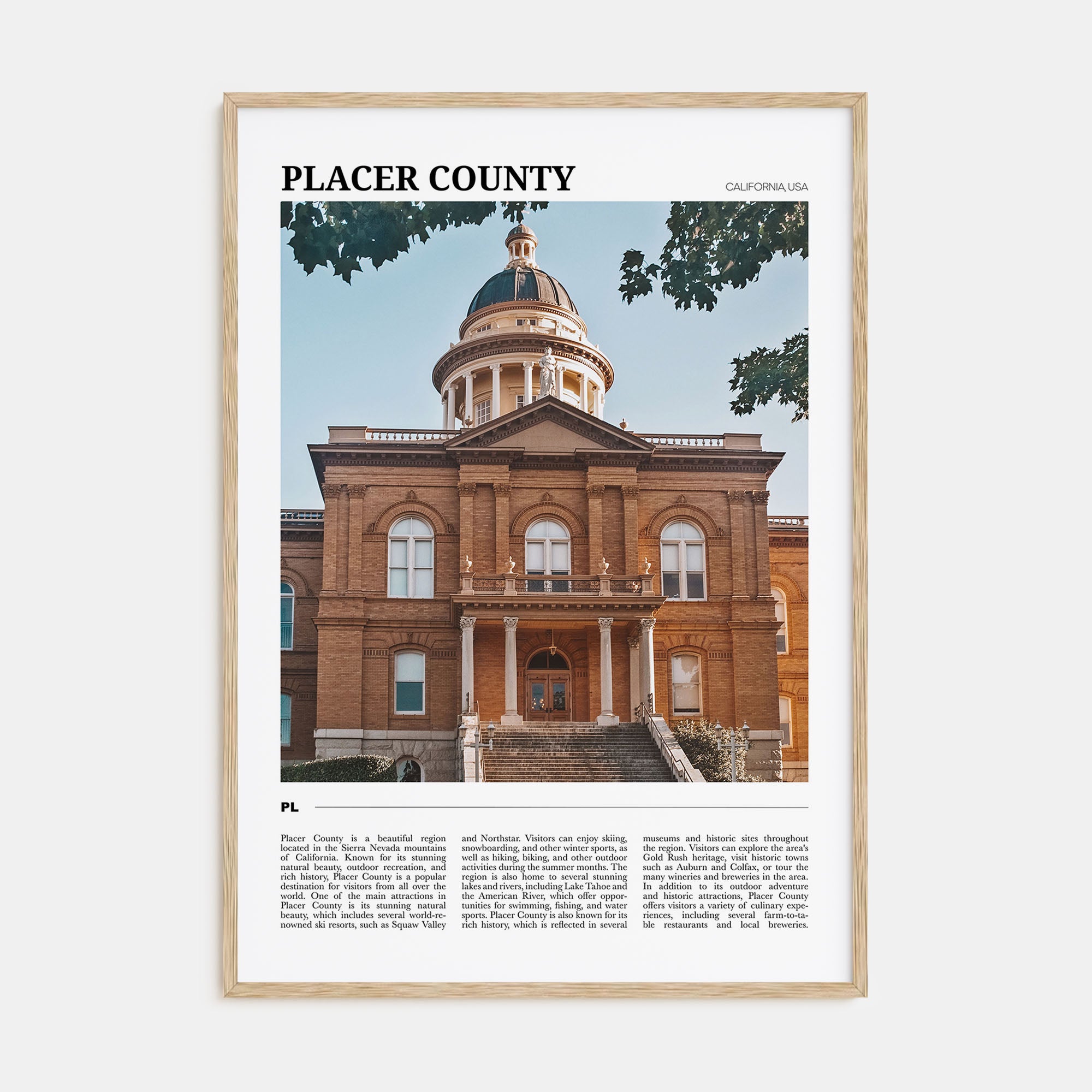 Placer County Travel Color Poster