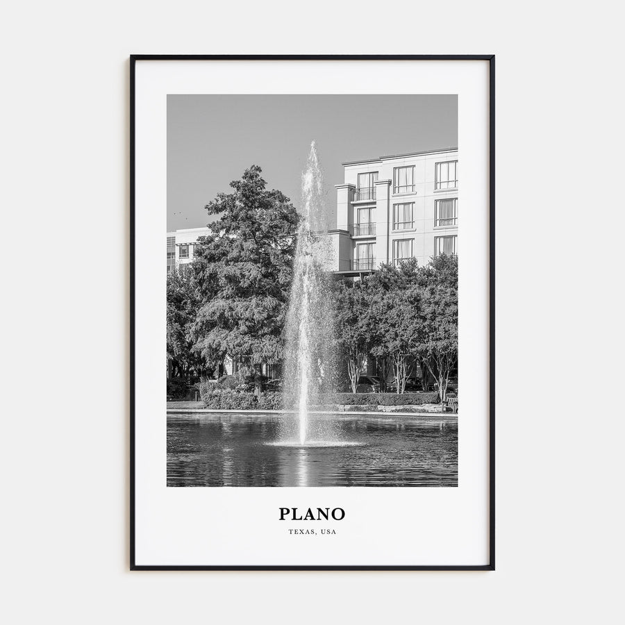 Plano Portrait B&W Poster