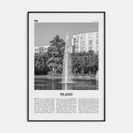 Plano Travel B&W Poster