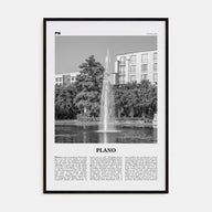 Plano Travel B&W Poster