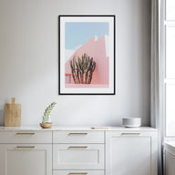 Plants on Pink Photo Color Poster