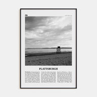 Plattsburgh Travel B&W Poster