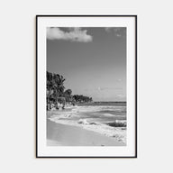 Playa del Carmen Photo B&W Poster
