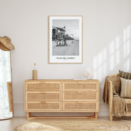 Playa del Carmen Portrait B&W Poster