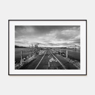 Playa Del Rey Landscape B&W Poster
