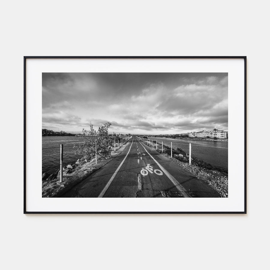 Playa Del Rey Landscape B&W Poster