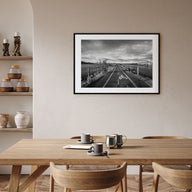 Playa Del Rey Landscape B&W Poster