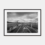 Playa Del Rey Landscape B&W Poster