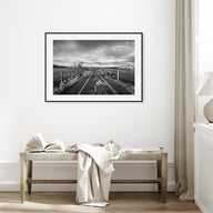 Playa Del Rey Landscape B&W Poster