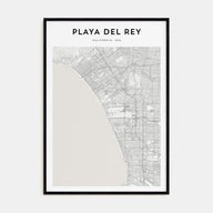 Playa Del Rey Map Portrait Poster