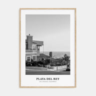 Playa Del Rey Portrait B&W Poster