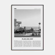 Playa Del Rey Travel B&W Poster