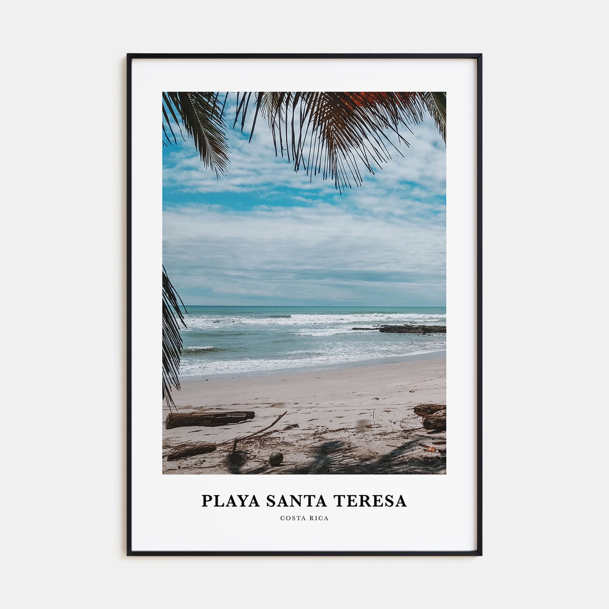 Playa Santa Teresa Portrait Color Poster